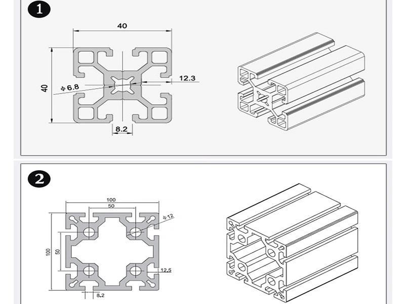 Aluminum Profile Custom Design Factory Aluminum Profile