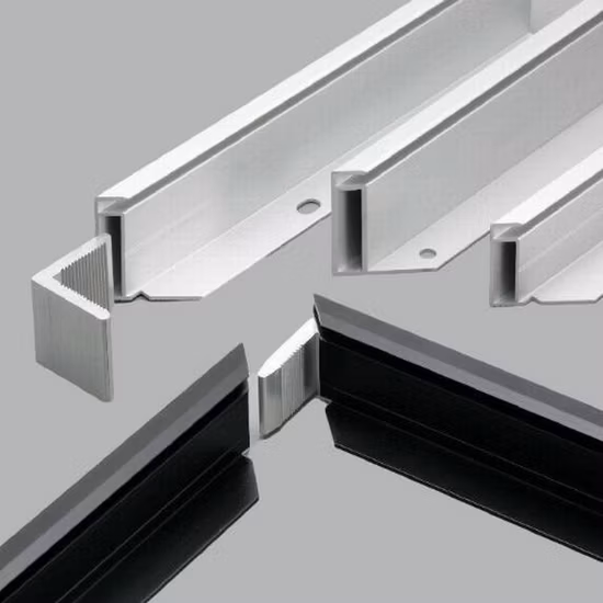 Profilé d'extrusion d'aluminium avec 6061/6063 T1-T5 anodisé pour la construction, l'énergie solaire, le cadre industriel en aluminium, le bâtiment résidentiel, l'architecture, le dissipateur de chaleur